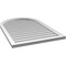 Ekena Millwork Round Top Surface Mount PVC Gable Vent w/ 2"W x 1-1/2"P Brickmould Frame, 28"W x 42"H GVPRT28X4202SN - alternate 2